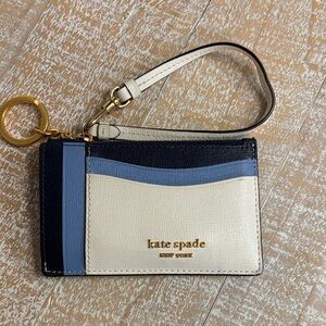 Kate Spade Navy, Blue, and Cream Credit Card Wristlet.